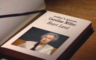 Image of tv screen shot of Caroline Miller