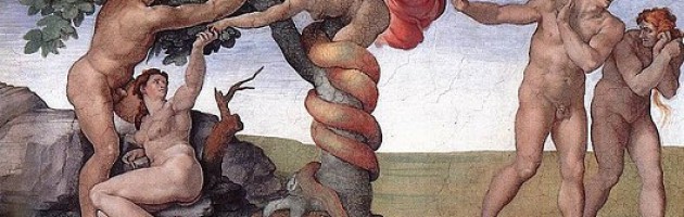 painting of Adam and Eve explled from Paradise