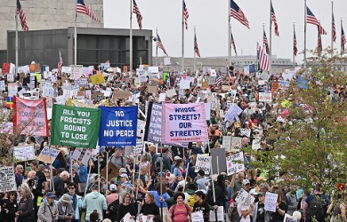 photo of a political demonstration