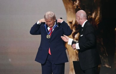 Trump accepts FIFA Peace award