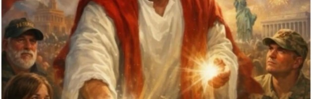 Trump's meme as Jesus Christ