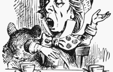 Mad Hatter illustration from Alice In Wonderland