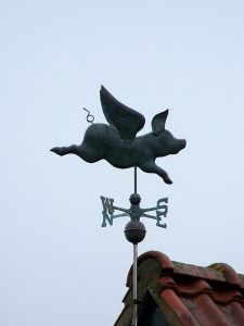 pig weather vane