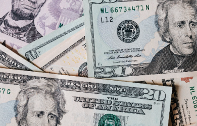 picture of printed money